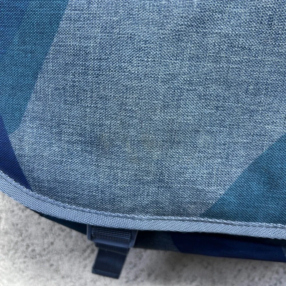 Herschel Supply Co Messenger Bag Blue Geometric Laptop Crossbody School Travel